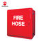 Mild Steel Red Fire Hose Reel With Pipe And Nozzle / Fire Hose Valve Cabinets
